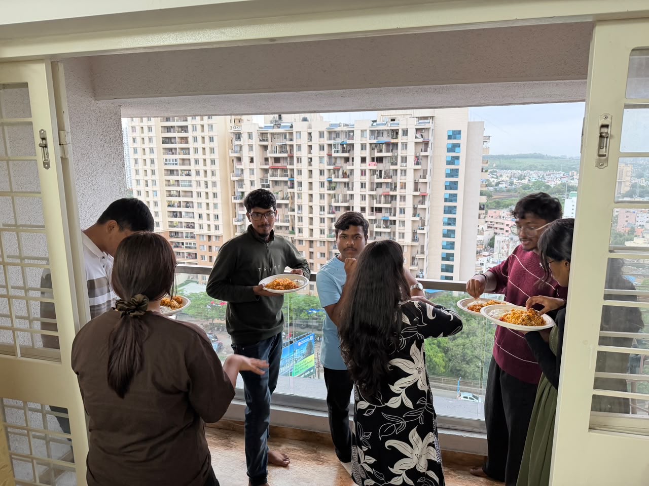 Fellowship over food after the HUB