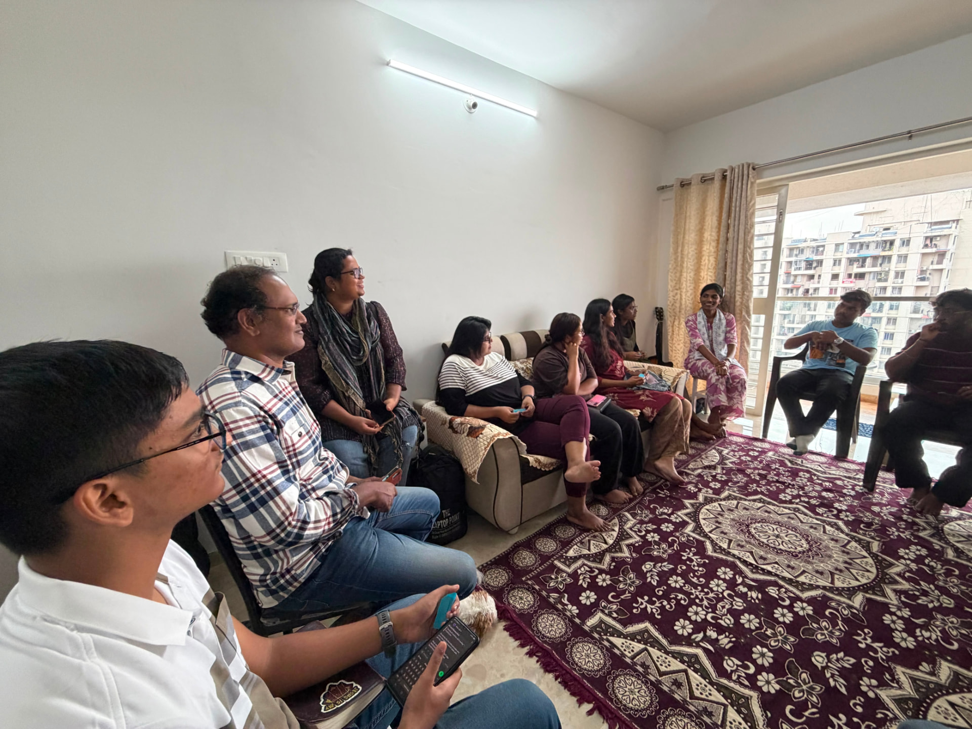 Listening in during the equipping session