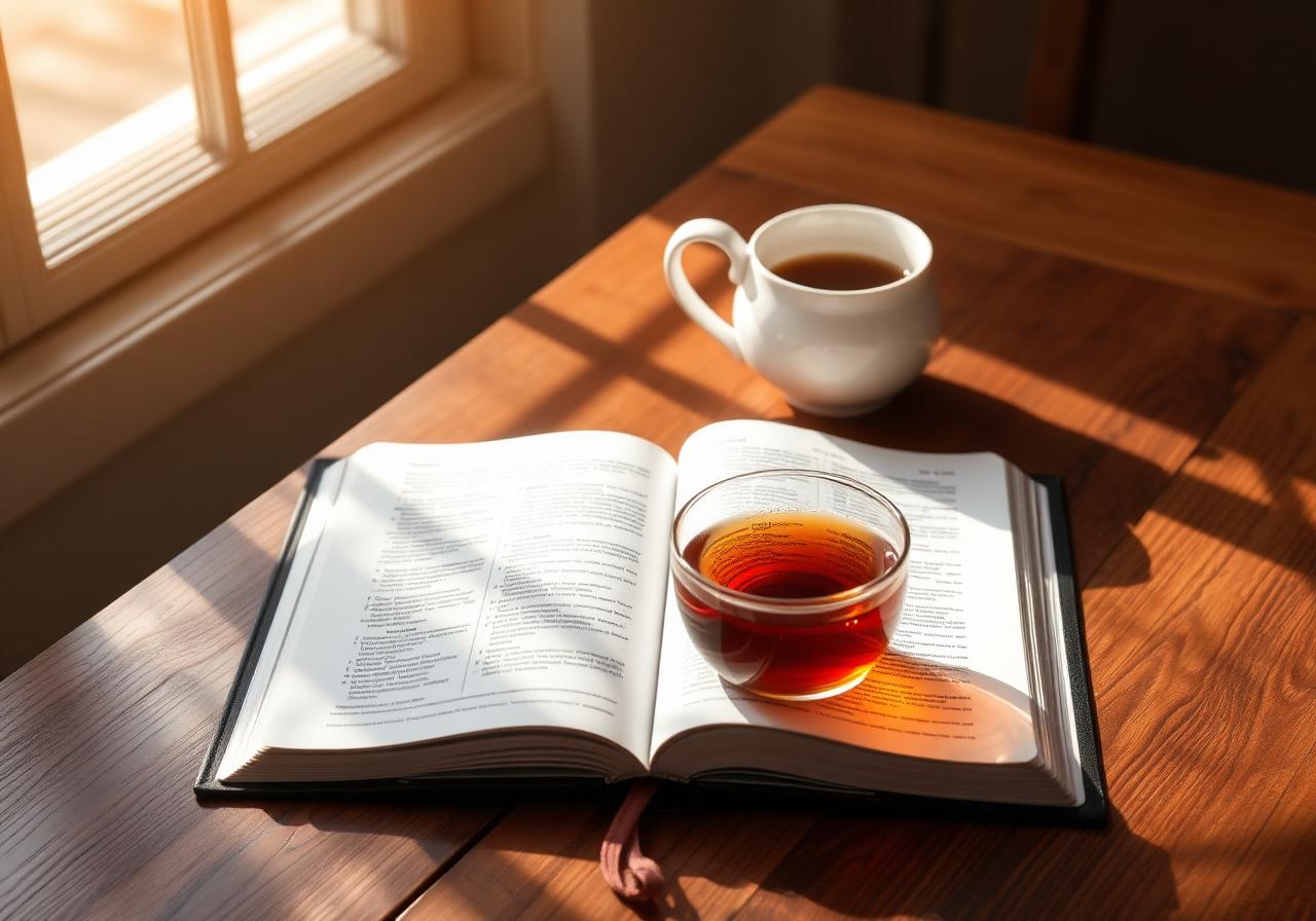 An open Bible ready for quiet reflection