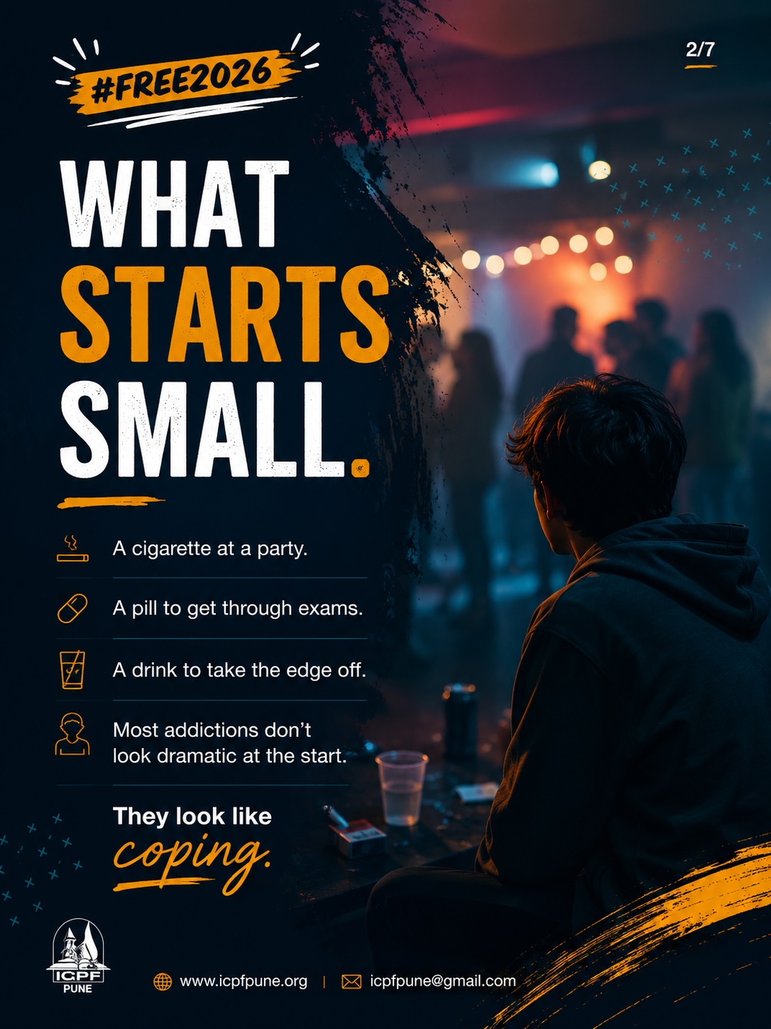 Slide 2 of 7 - What starts small. They look like coping.