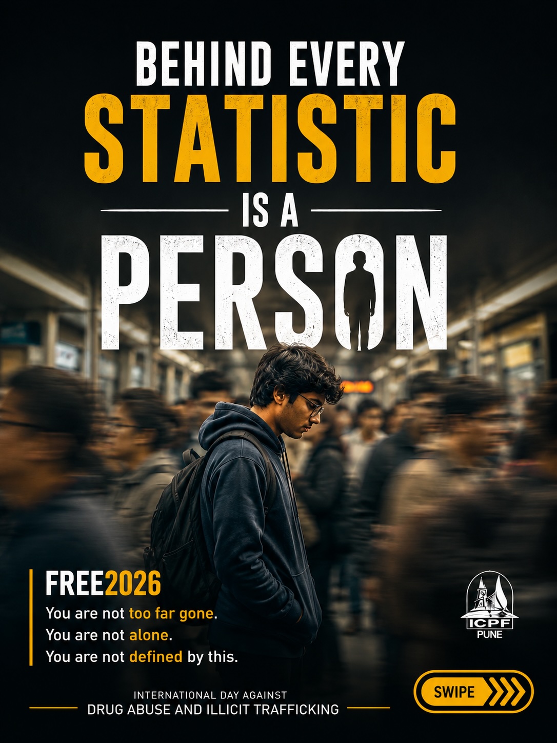 Slide 1 of 10 - Behind every statistic is a person.