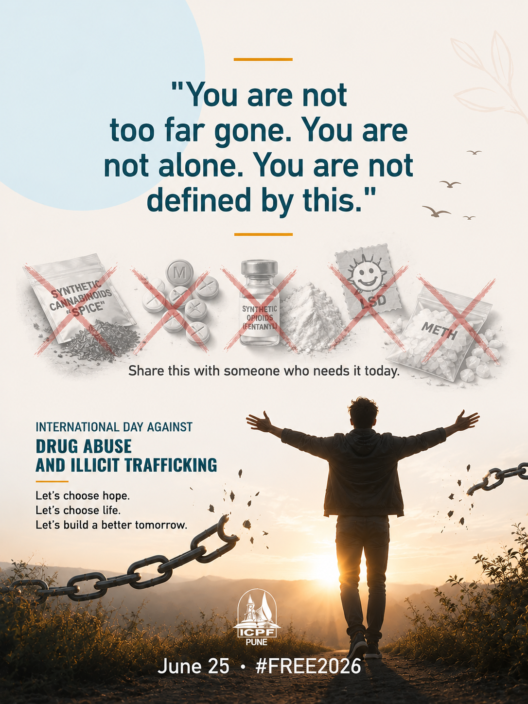 You are not too far gone. You are not alone. You are not defined by this.
